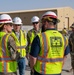 TAD commanding general views DFAC construction progress at Ali Al Salem Air Base