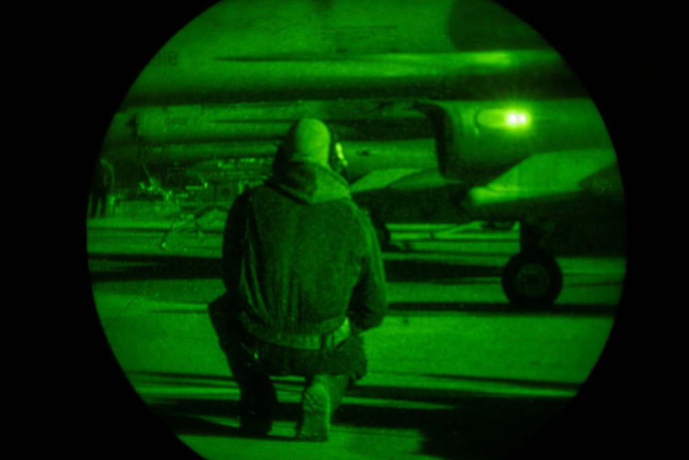 480th EFS night operations in Romania