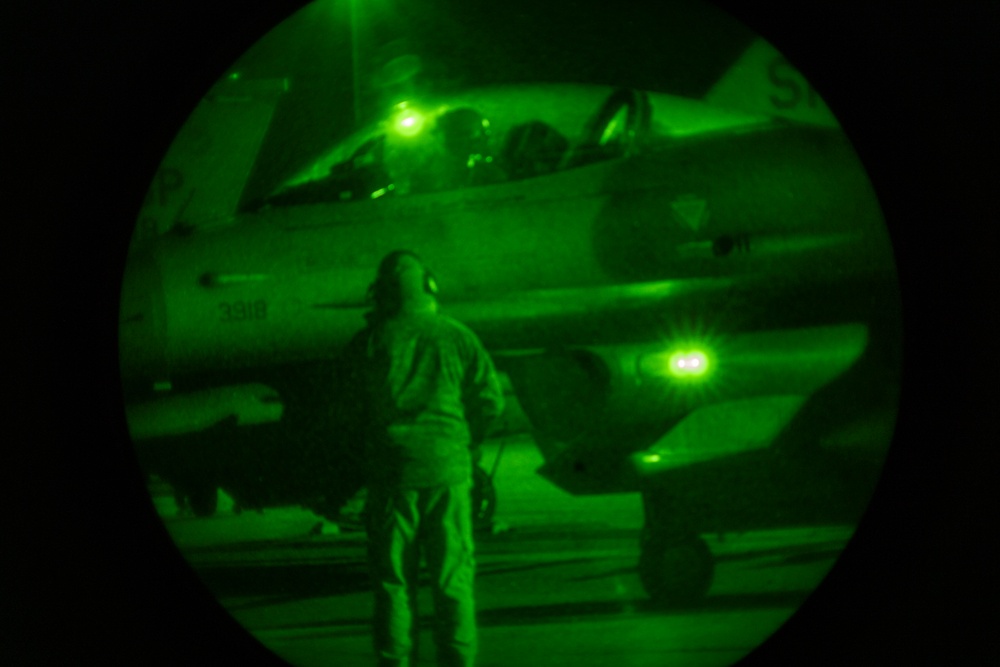 480th EFS night operations in Romania