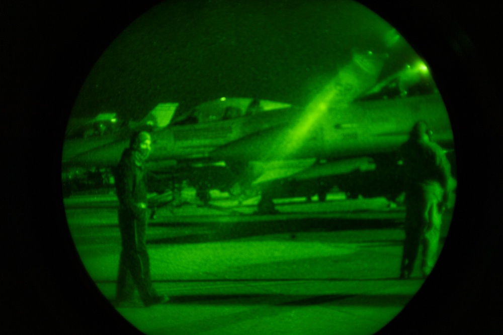 480th EFS night operations in Romania