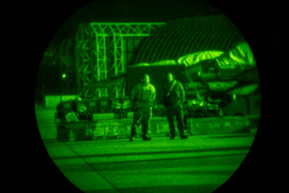 480th EFS night operations in Romania