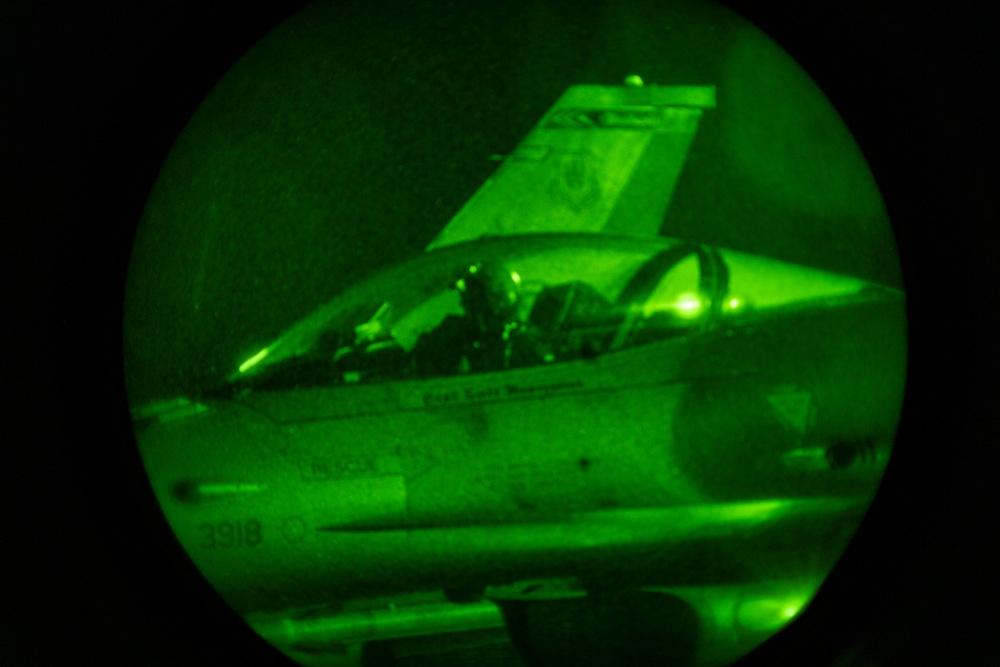 480th EFS night operations in Romania