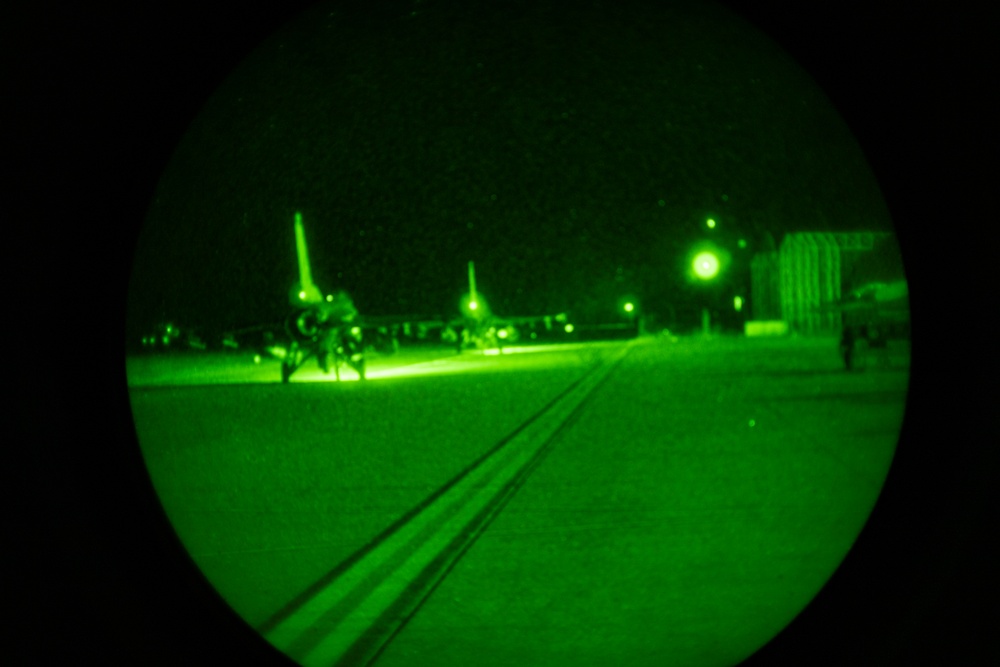 480th EFS night operations in Romania