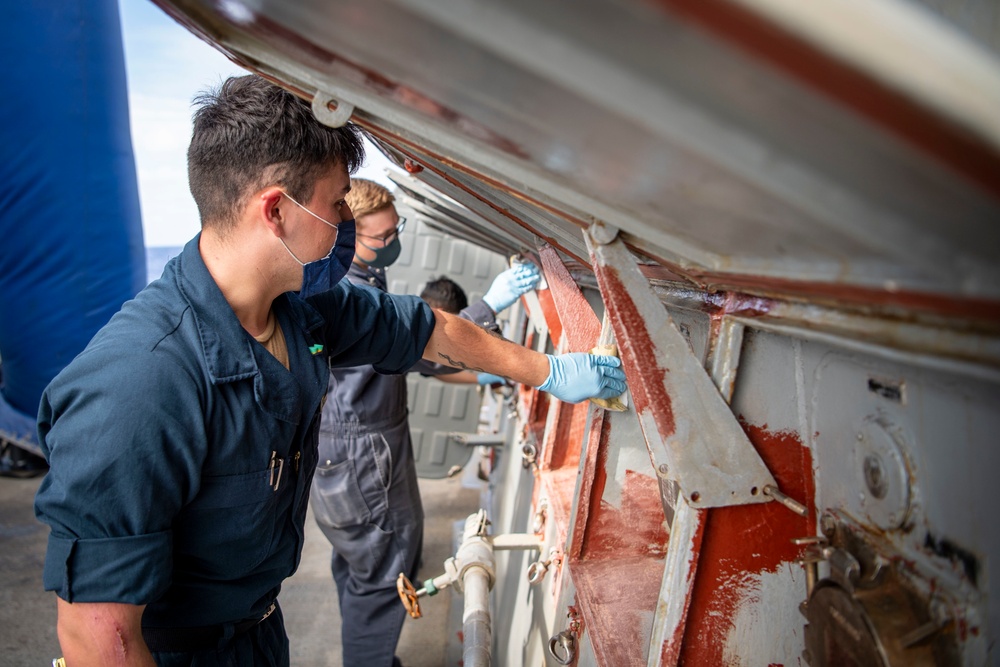USS Dewey Daily Maintenance, Operations