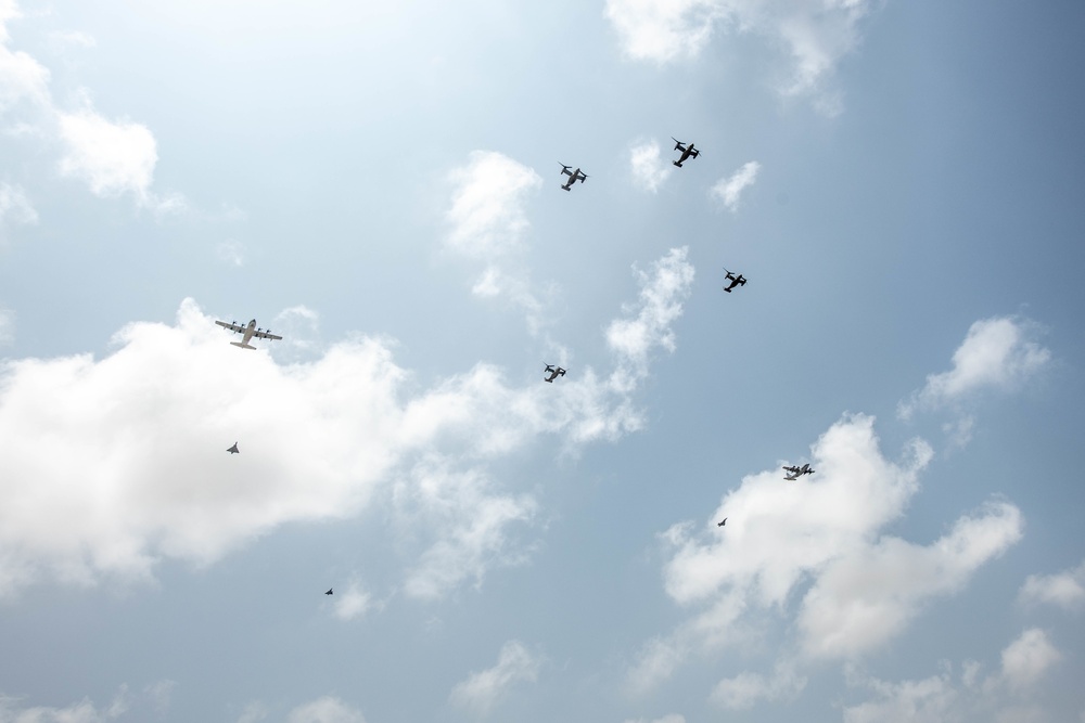 Coalition Forces Flyover Camp Lemonnier