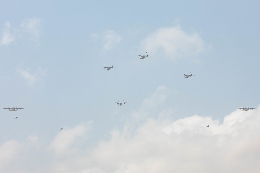 Coalition Forces Flyover Camp Lemonnier