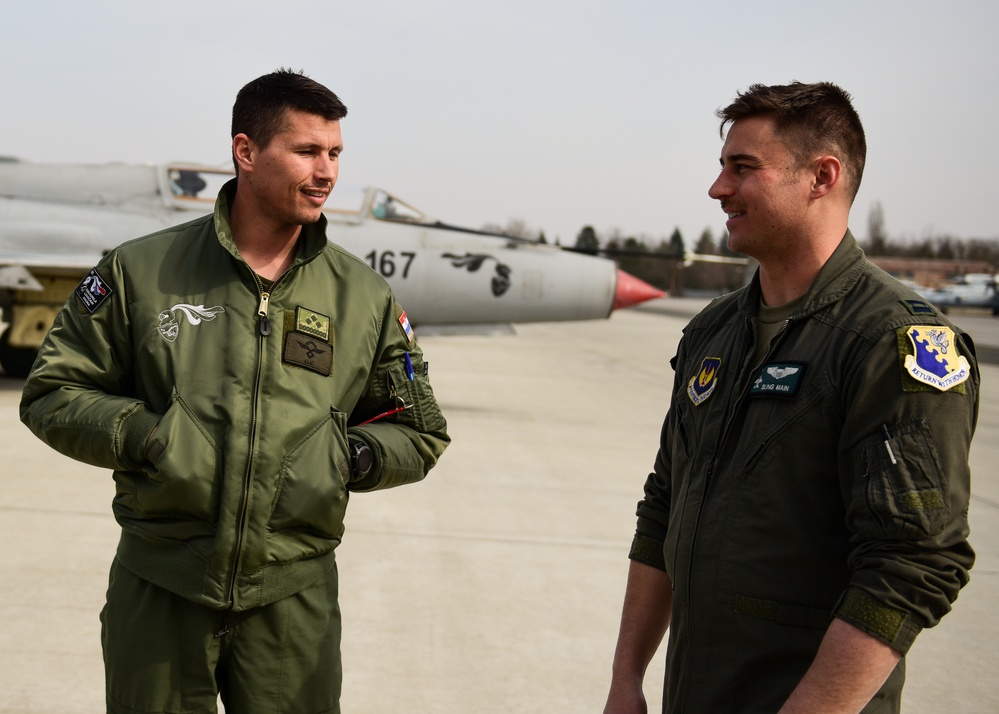 31st Fighter Wing participate in Agile Combat Employment operations with Croatian Allies