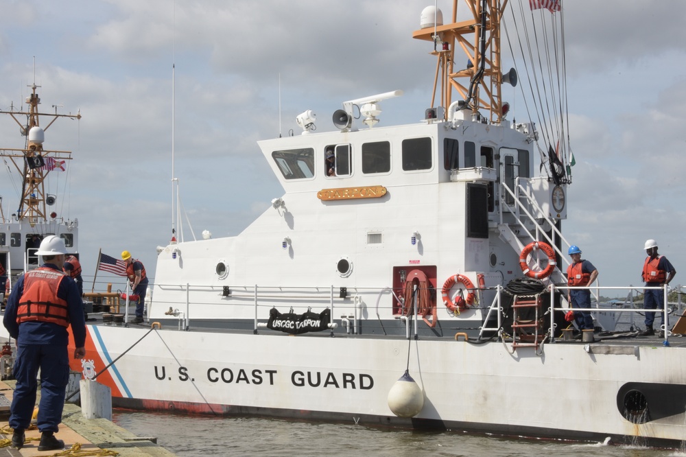 Photo of Coast Guard Cutter Tarpon Arrival