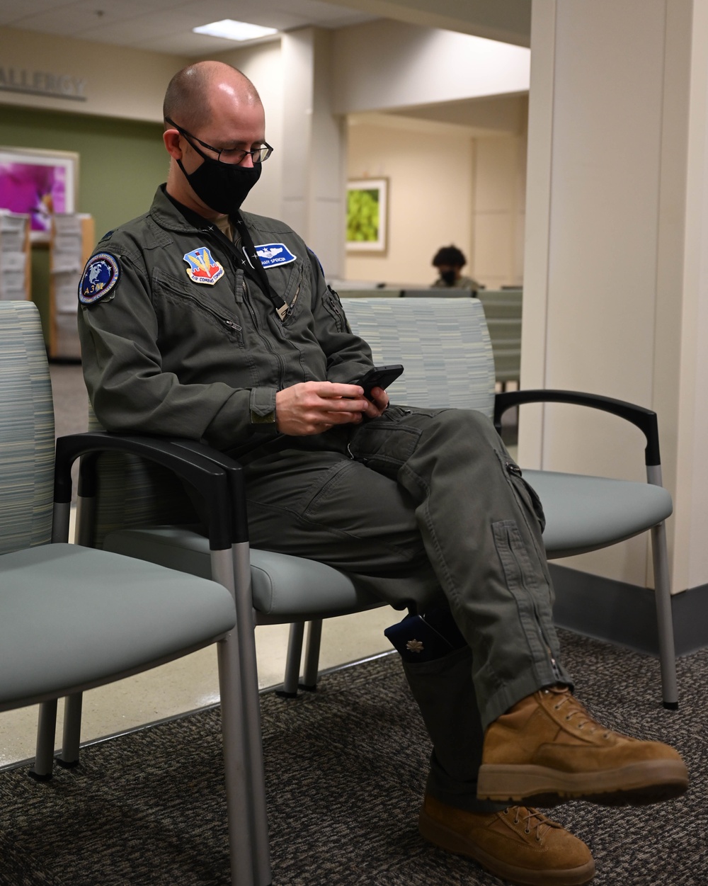 Langley medical technicians perform COVID-19 tests