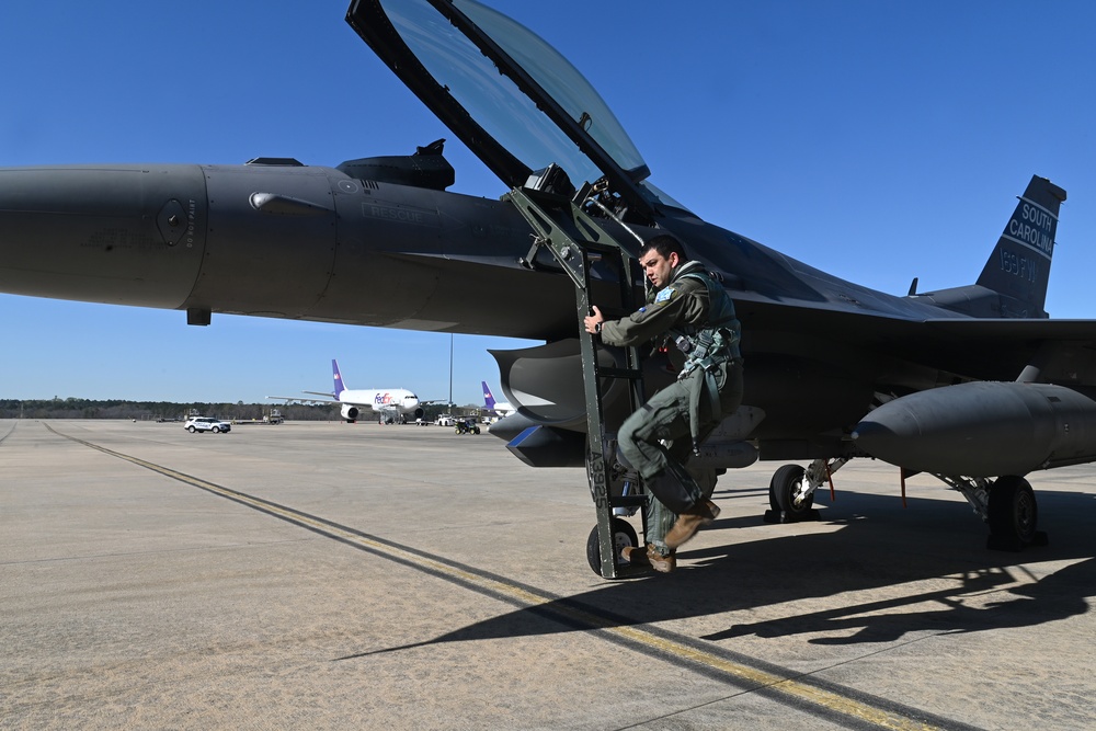 South Carolina Air National Guard press conference at Columbia Metropolitan Airport