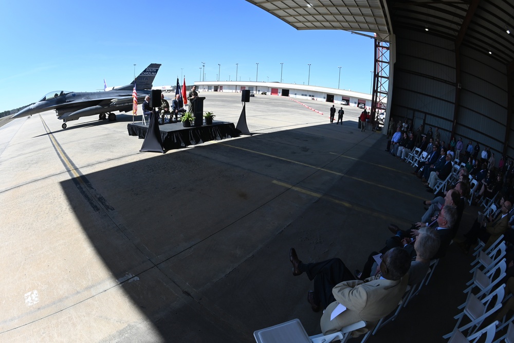 South Carolina Air National Guard press conference at Columbia Metropolitan Airport