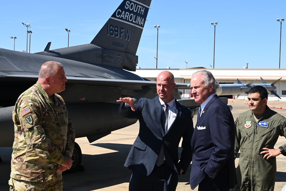 South Carolina Air National Guard press conference at Columbia Metropolitan Airport