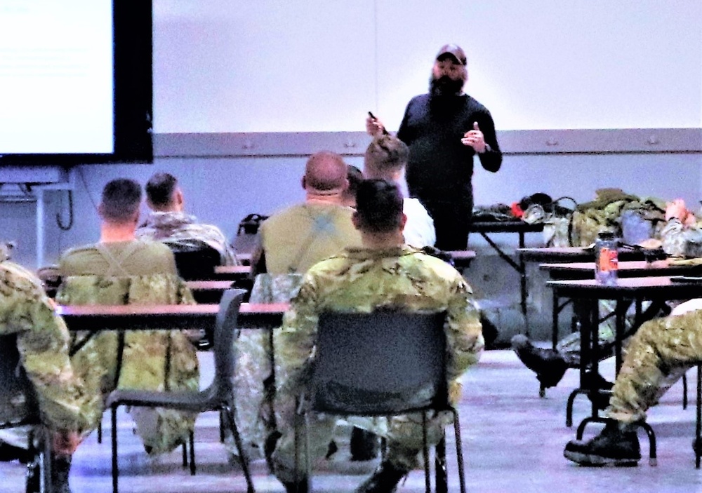Classroom training for CWOC class 22-05 at Fort McCoy
