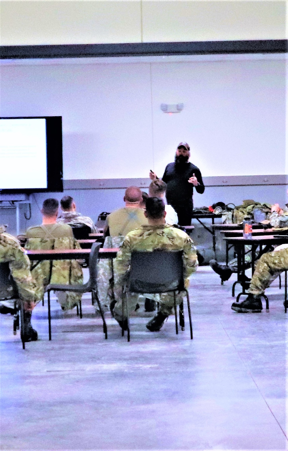Classroom training for CWOC class 22-05 at Fort McCoy