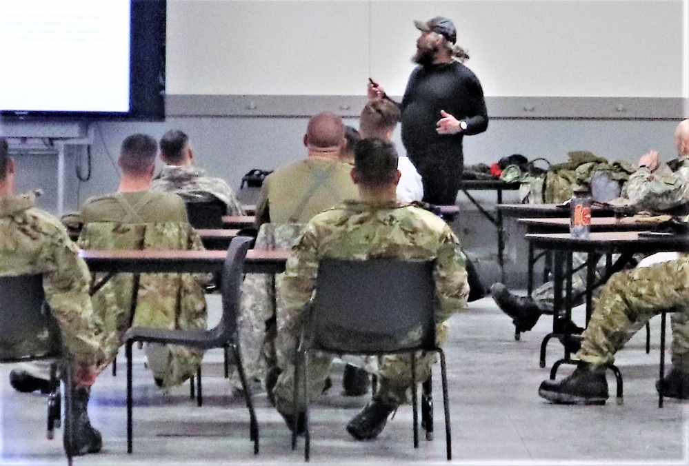 Classroom training for CWOC class 22-05 at Fort McCoy