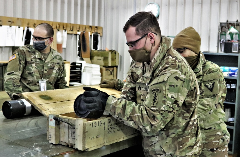 89B ALC students complete ammo inspection training at Fort McCoy’s Ammunition Supply Point