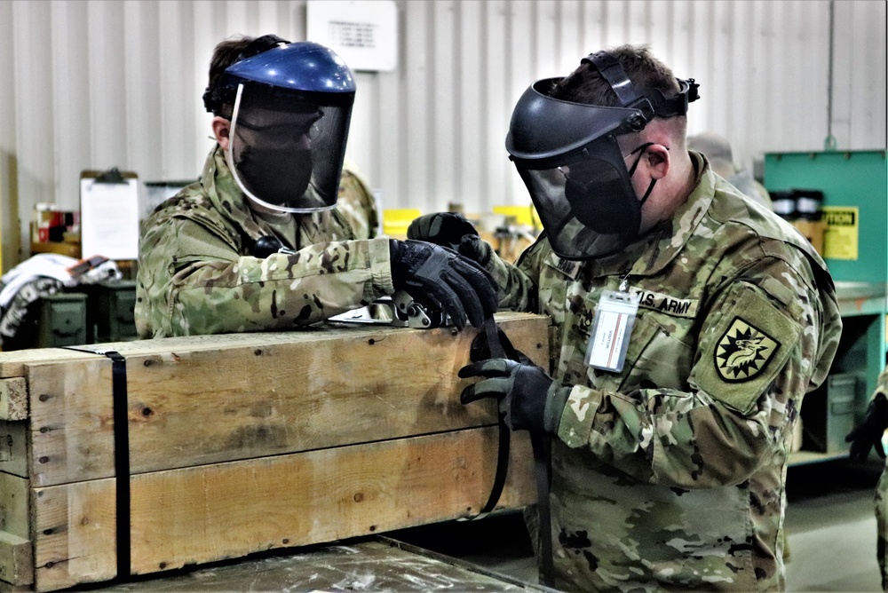 89B ALC students complete ammo inspection training at Fort McCoy’s Ammunition Supply Point