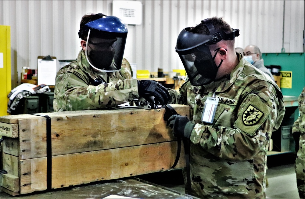 89B ALC students complete ammo inspection training at Fort McCoy’s Ammunition Supply Point