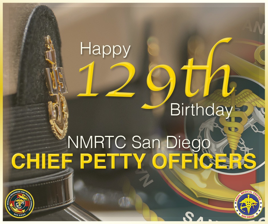 NMRTC San Diego Celebrates 129th Chief Petty Officer Birthday