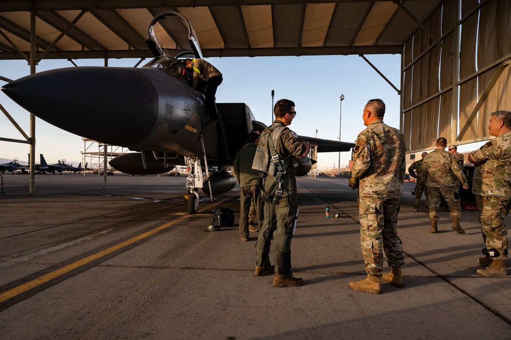 F-15C Depart Nellis AFB for Eglin assignment