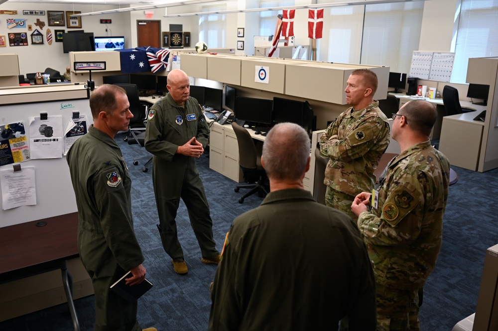 Georgia National Guard adjutant general visits Ninth Air Force (Air Forces Central) Headquarters