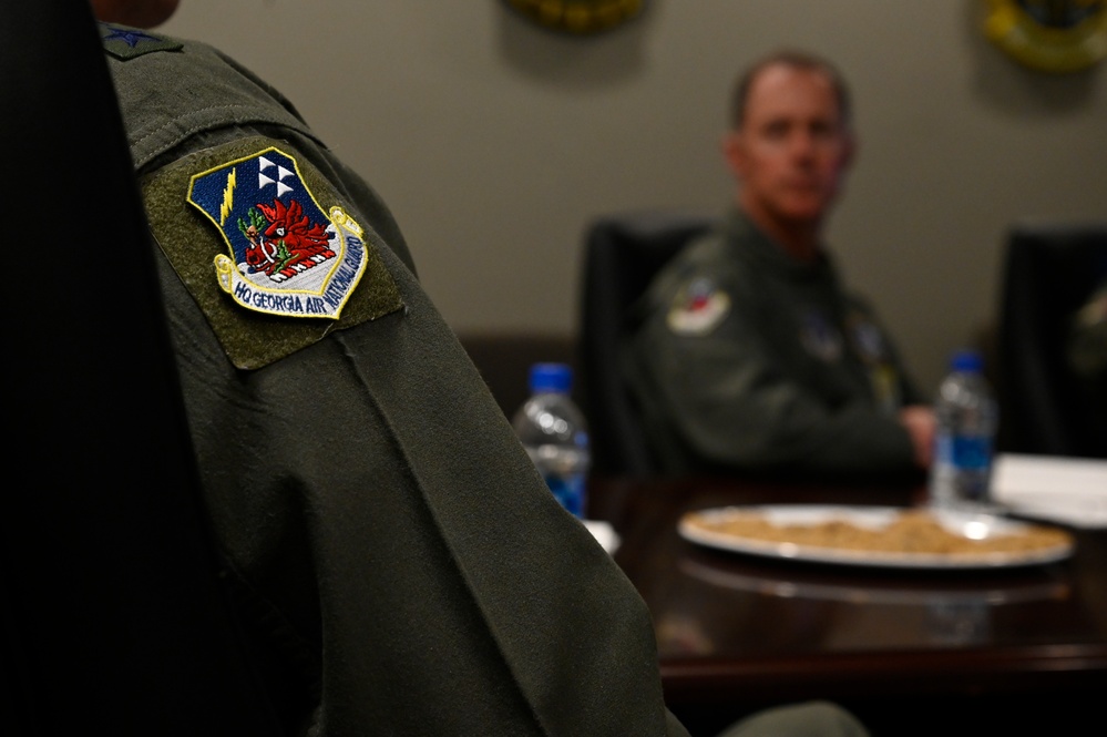 Georgia National Guard adjutant general visits Ninth Air Force (Air Forces Central) Headquarters