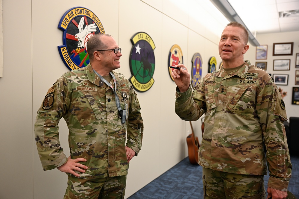 Georgia National Guard adjutant general visits Ninth Air Force (Air Forces Central) Headquarters