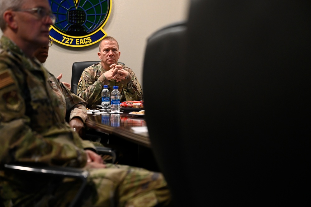 Georgia National Guard adjutant general visits Ninth Air Force (Air Forces Central) Headquarters