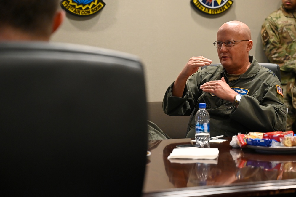 Georgia National Guard adjutant general visits Ninth Air Force (Air Forces Central) Headquarters