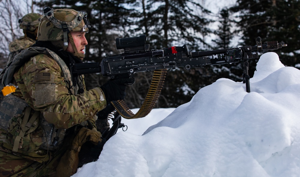 Infantryman Prepares Battle Position