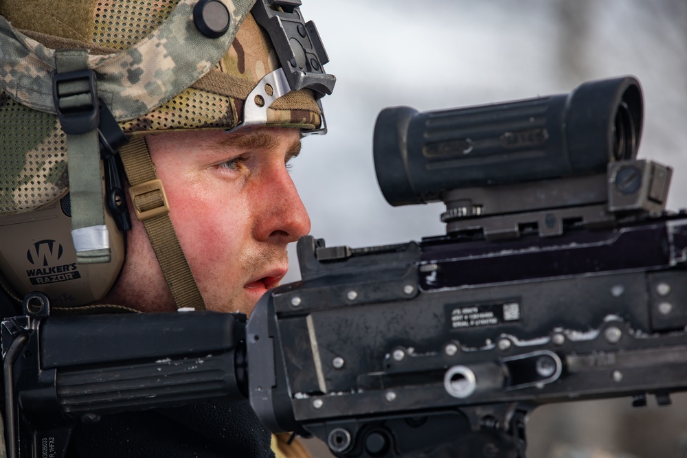 Infantryman Prepares Battle Position