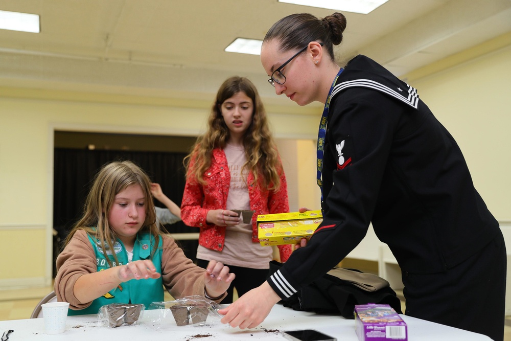 Girl Scouts Navy Visit