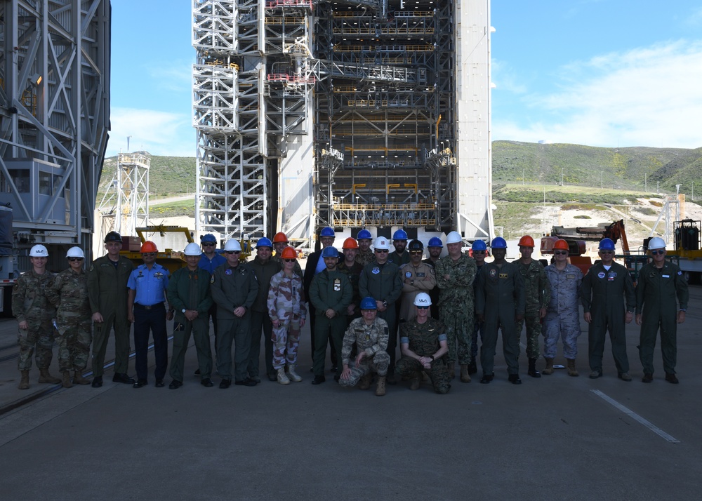 Officers from Around the Globe Visit Vandenberg, Tour SLC-6