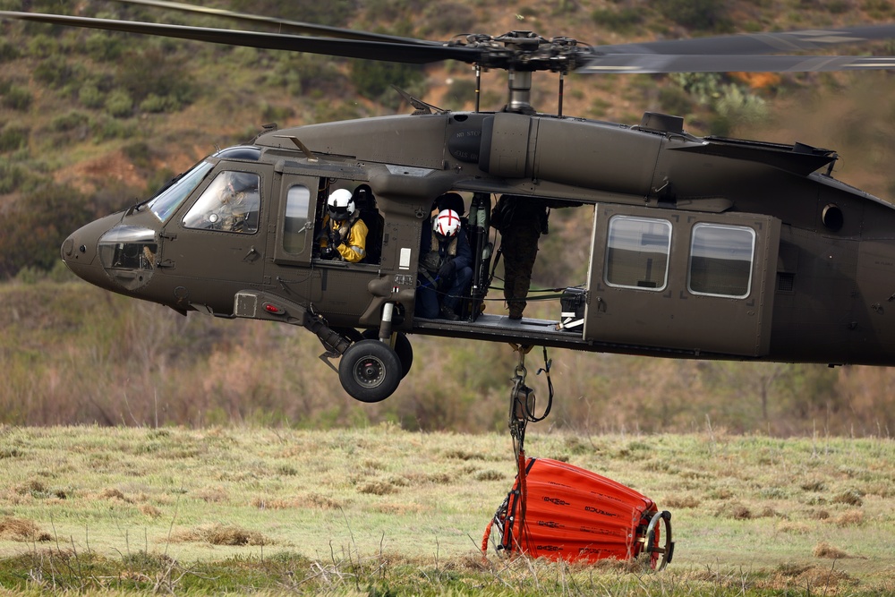 1-140th AHB trains with Cal Fire for aerial wildland firefighting