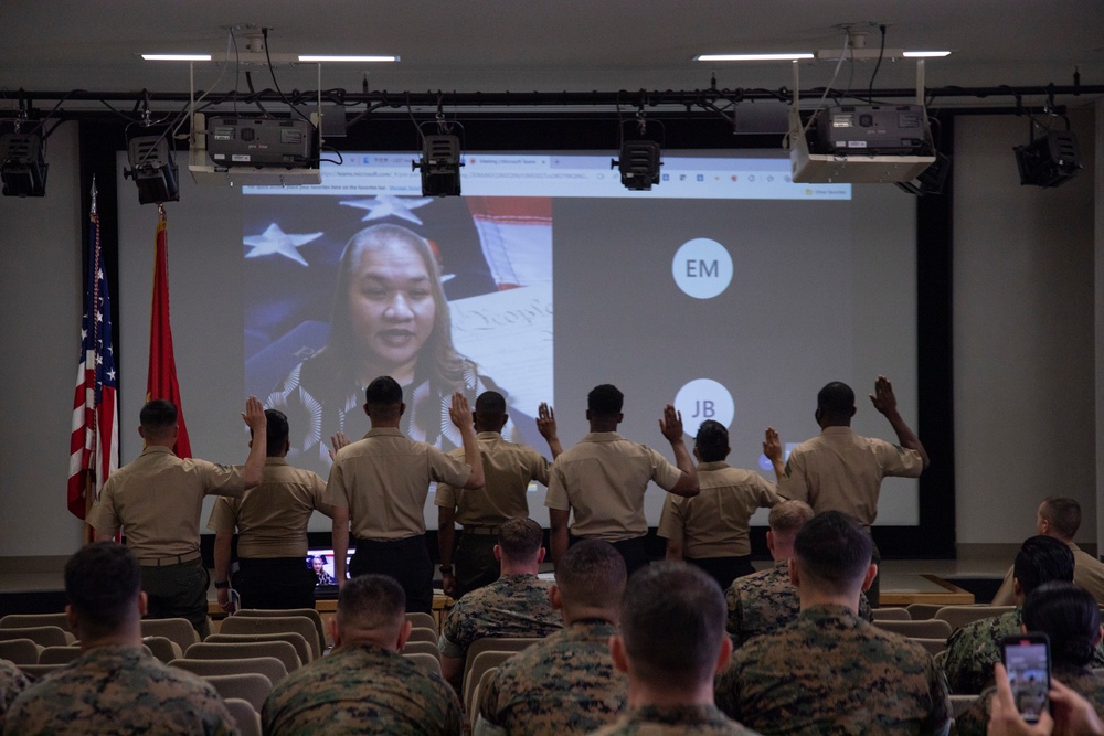 MCAS Iwakuni Service Members become U.S. Citizens