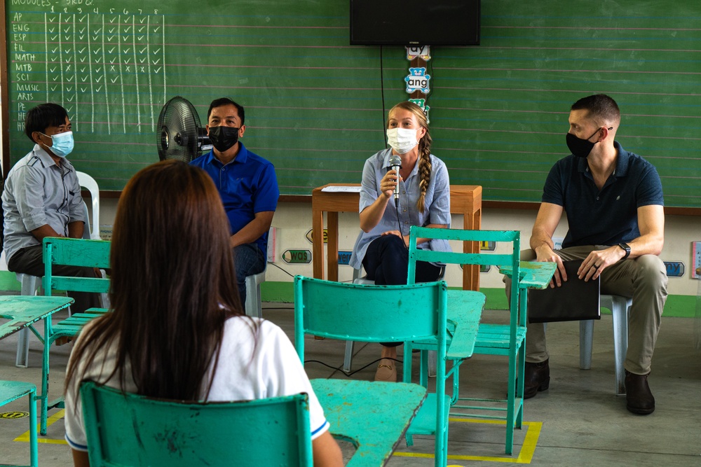 U.S. Marines visit Pag-Asa Elementary School ahead of Balikatan 22