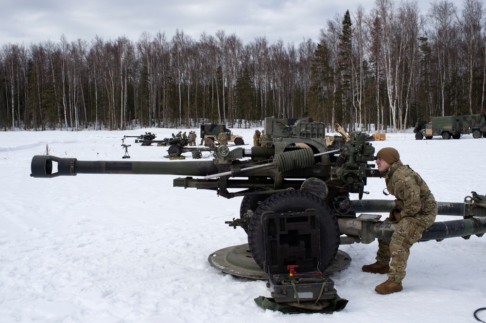 Spartan paratroopers conduct live-fire artillery training