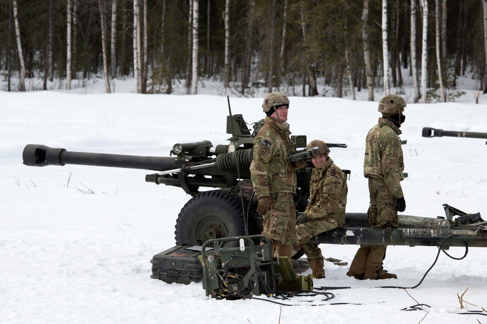 Spartan paratroopers conduct live-fire artillery training