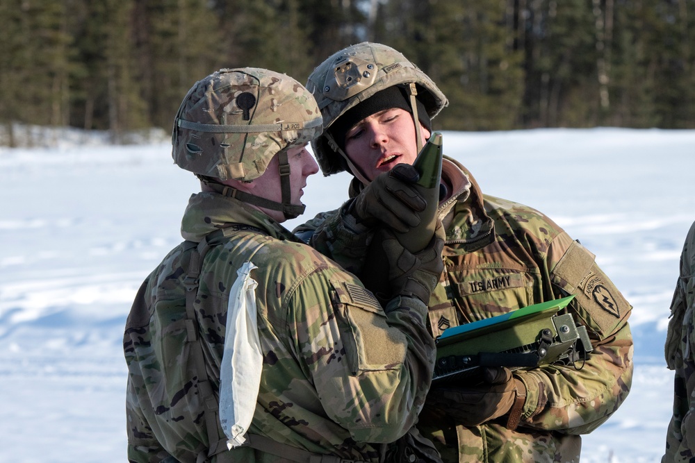 Spartan paratroopers conduct live-fire artillery training