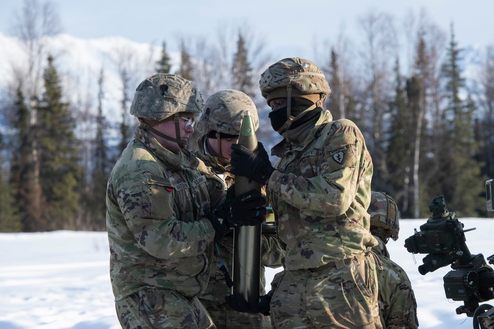 Spartan paratroopers conduct live-fire artillery training