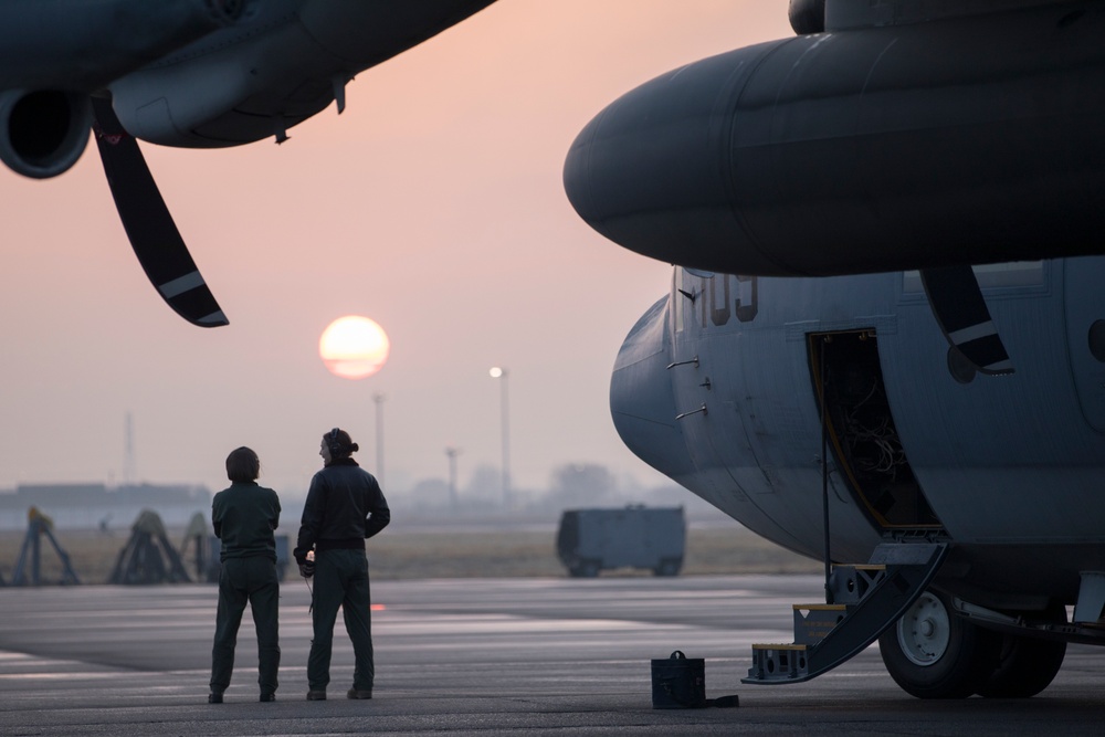 Sumos Refuel F-35's during CAS near Mt. Fuji