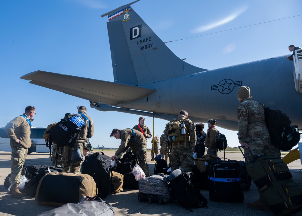 Team Mildenhall Airmen return from Ramstein AB