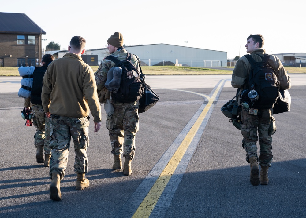 Team Mildenhall Airmen return from Ramstein AB