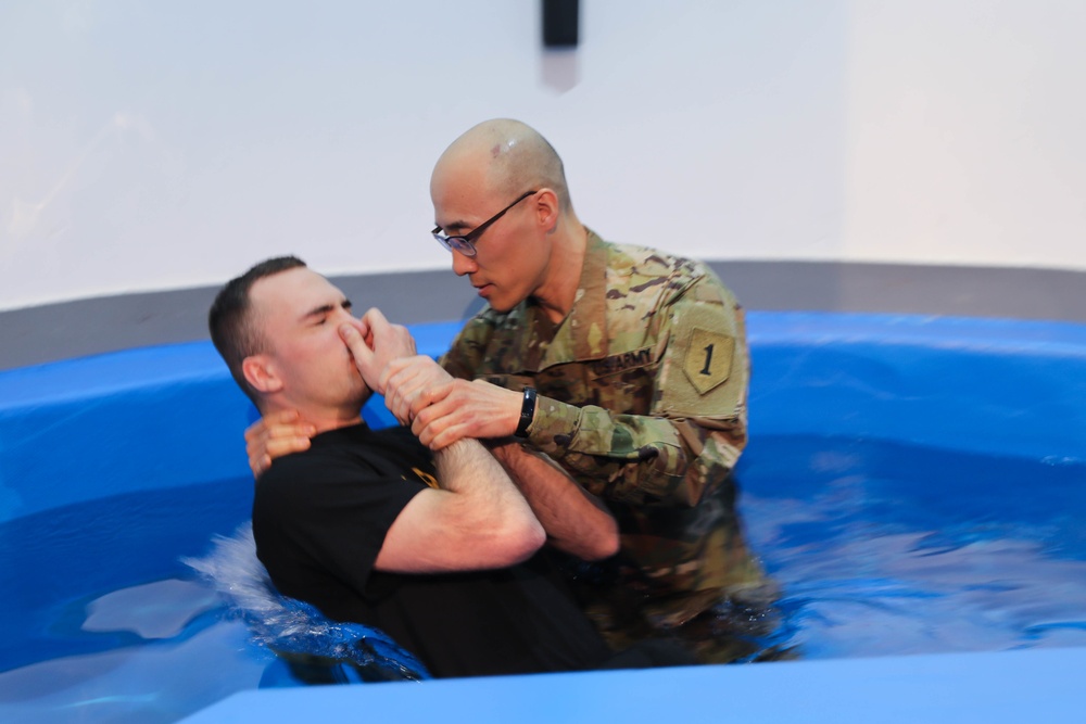 U.S. Soldiers Baptized at Local Polish Church