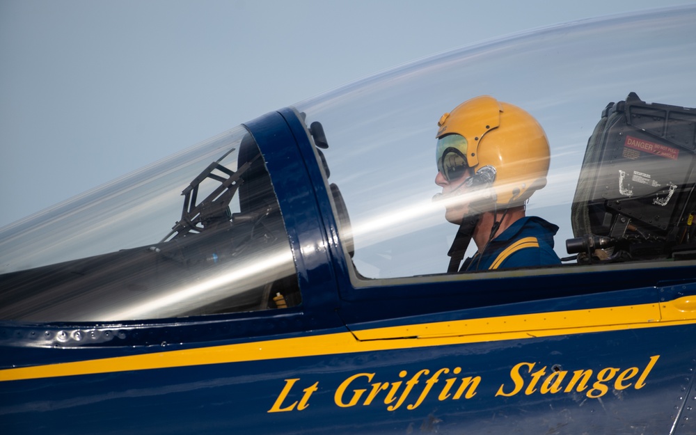 U.S. Navy Blue Angels arrive at MacDill AFB for Tampa Bay AirFest