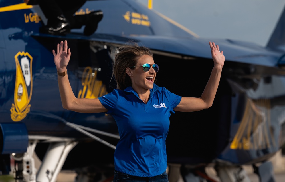 U.S. Navy Blue Angels arrive at Tampa Bay AirFest
