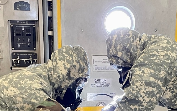 Army Chemical Company trains for technical escort mission with Air Force Reserve Wing