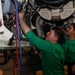 Abraham Lincoln Sailors conduct aircraft maintenance