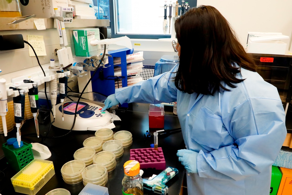 NMRC's Combat Wounds Infections Division laboratory