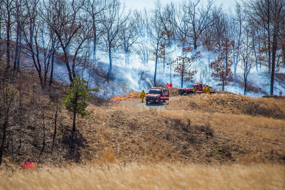 Fire on Fort Devens South Post